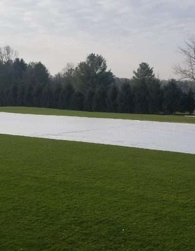 Athletic Turf Renovations Baltimore SPSG Field 1 winter blankets