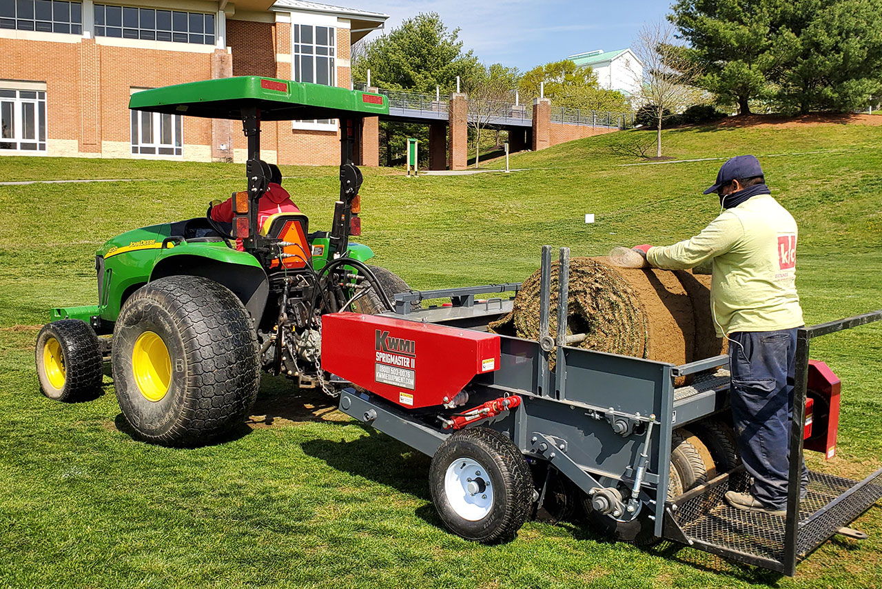 Projects implements Sprigging athletic turf maintenance baltimore